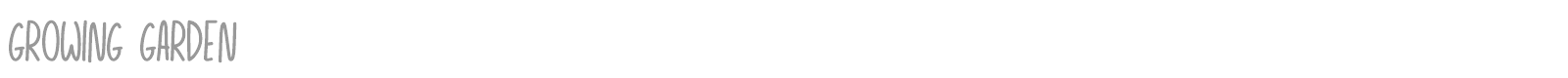 Growing Garden Dingbats font preview