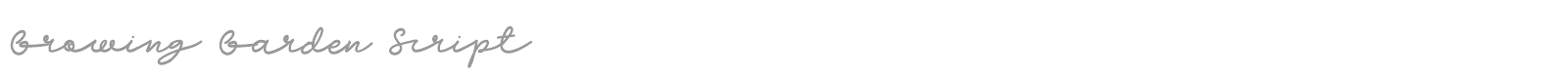 Growing Garden Dingbats font preview