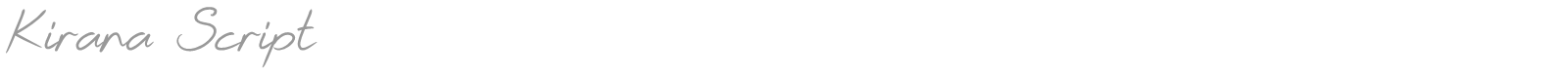 Kirana Script font preview