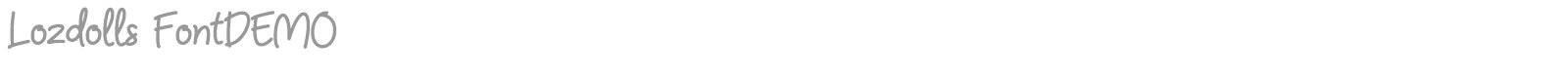 Lozdolls font preview