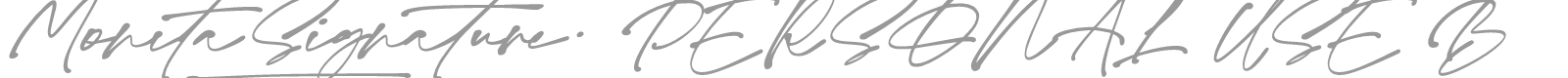Monita Signature font preview