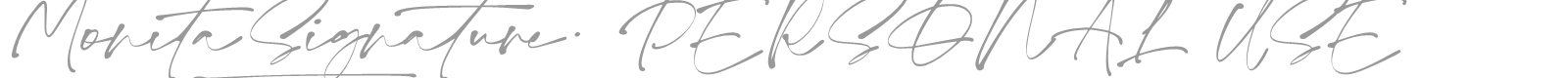 Monita Signature font preview