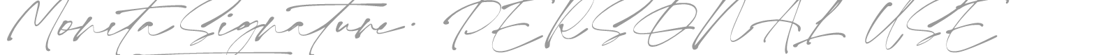 Monita Signature font preview