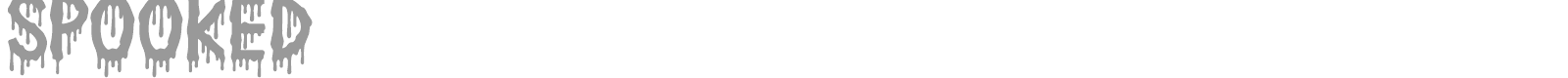 Spooked font preview