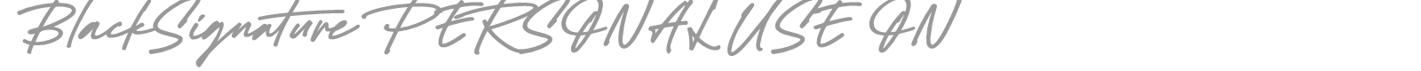 Black Signature font preview