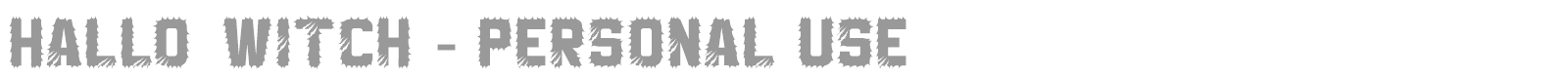 Hallo Witch font preview