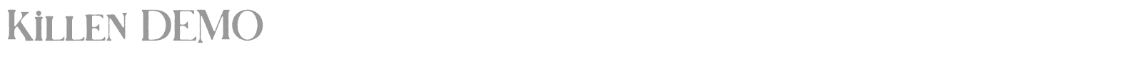 Killen font preview