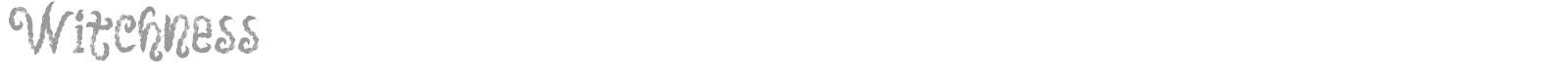 Witchness font preview