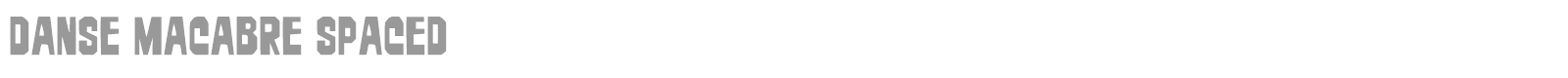 Danse Macabre font preview