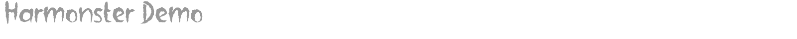 Harmonster font preview