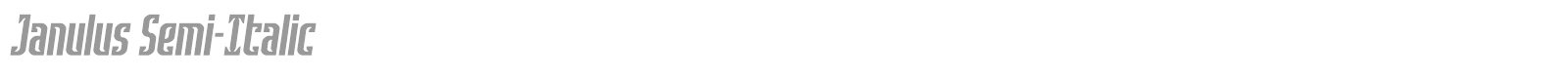 Janulus font preview