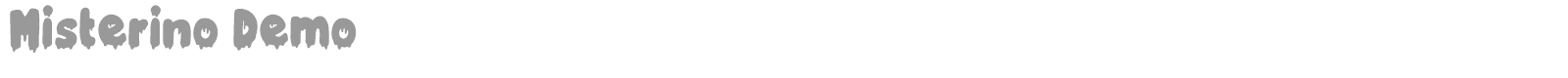 Misterino font preview
