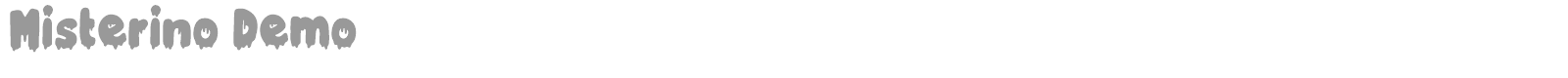 Misterino font preview