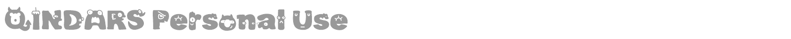 Qindars font preview