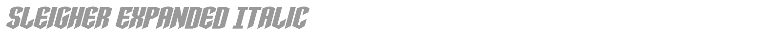 Sleigher font preview