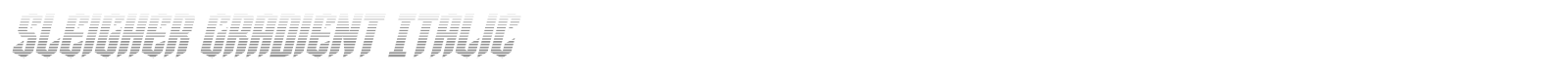 Sleigher font preview