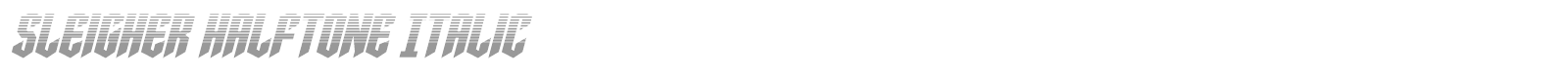 Sleigher font preview
