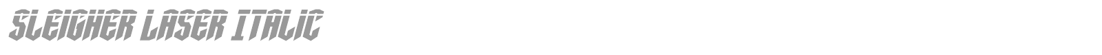 Sleigher font preview