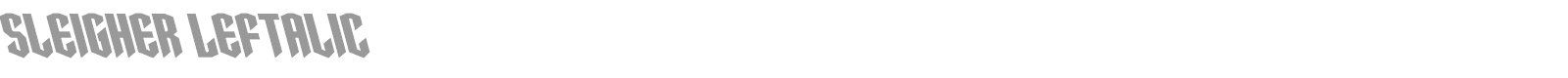 Sleigher font preview