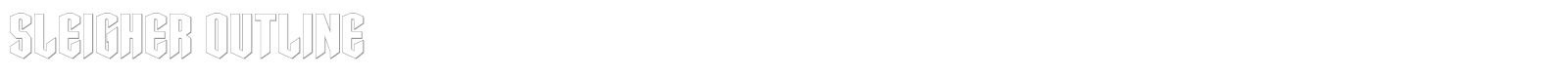 Sleigher font preview