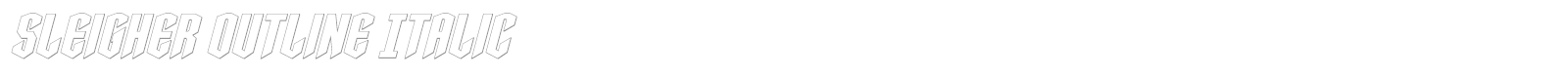 Sleigher font preview