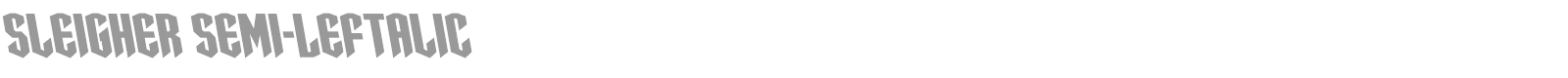 Sleigher font preview