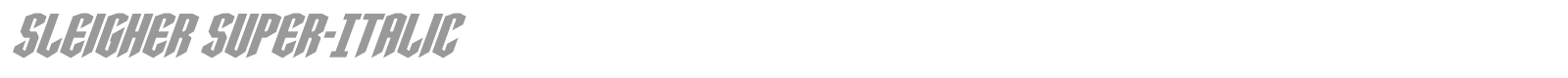 Sleigher font preview