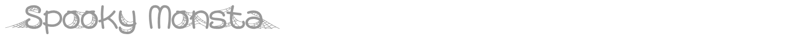Spooky Monsta font preview