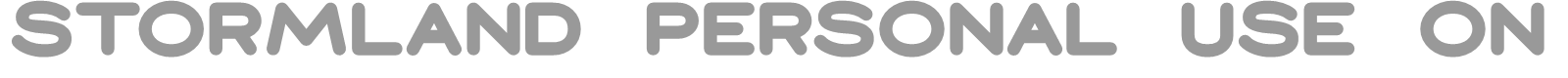 Stormland font preview