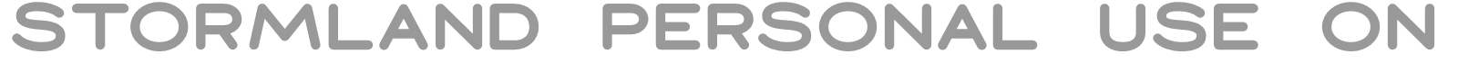 Stormland font preview