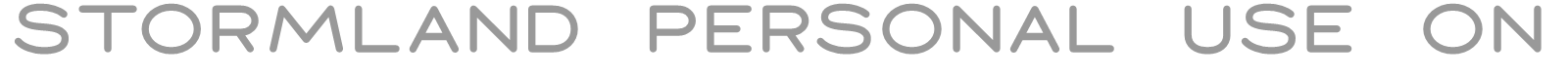 Stormland font preview