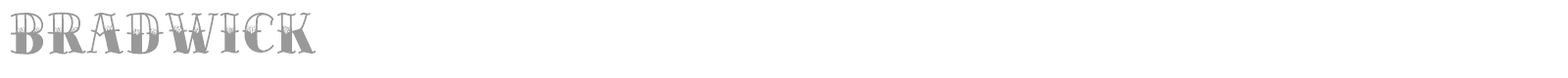 Bradwick font preview
