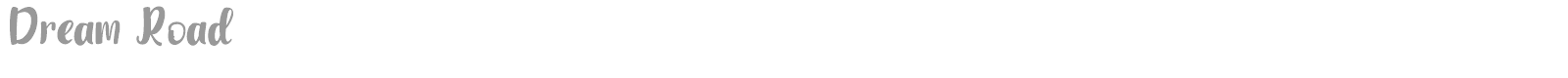 Dream Road font preview