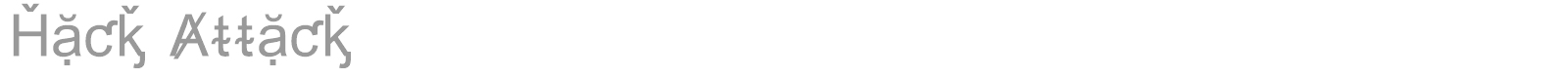 Hack Attack font preview