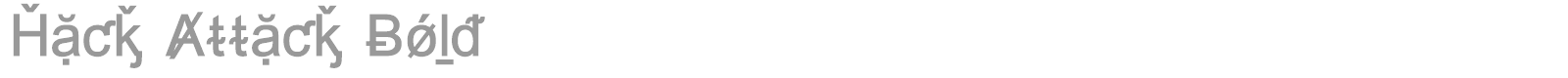 Hack Attack font preview