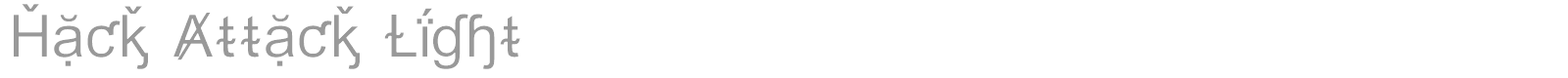 Hack Attack font preview