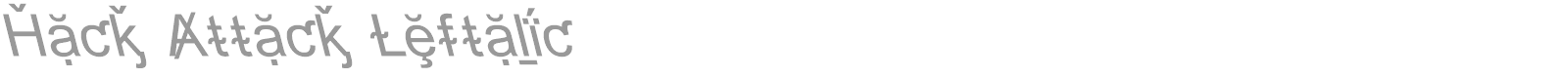 Hack Attack font preview