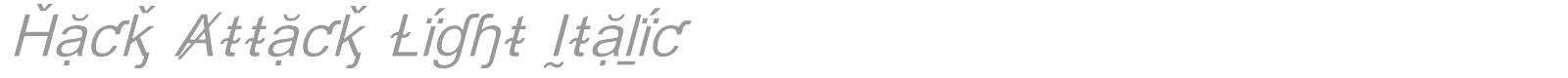 Hack Attack font preview