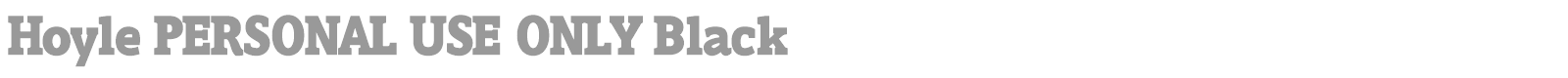 Hoyle font preview