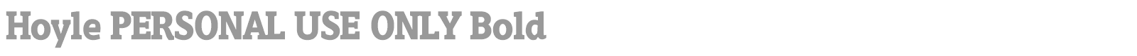 Hoyle font preview