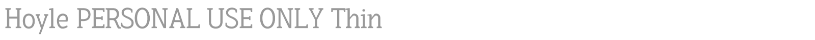 Hoyle font preview