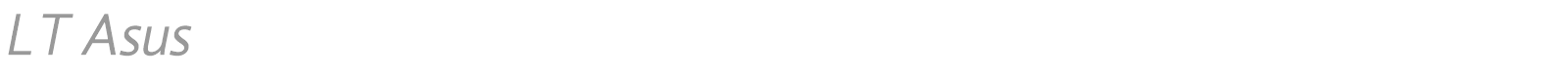 LT Asus font preview