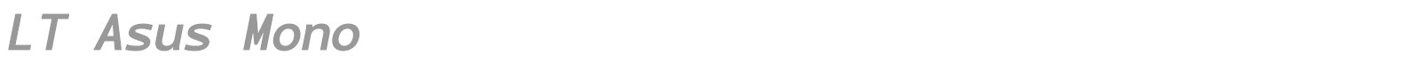 LT Asus font preview