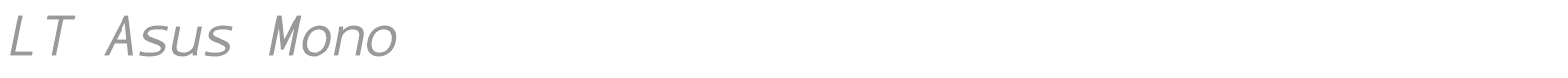 LT Asus font preview