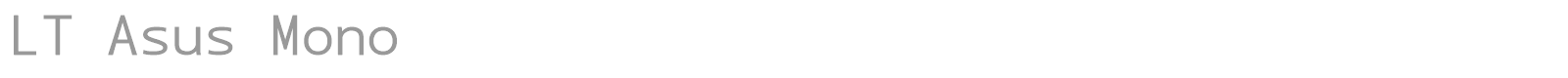 LT Asus font preview