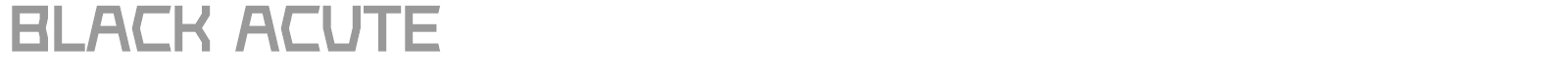 Black Acute font preview