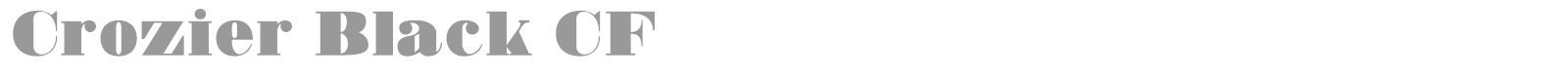 Crozier Black CF font preview
