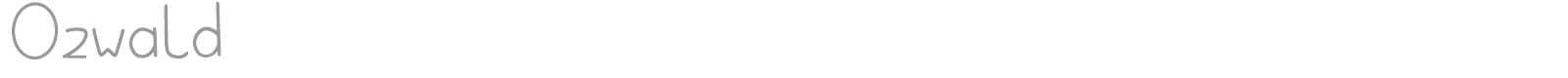 Ozwald font preview
