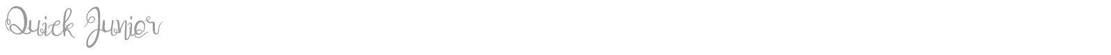 Quick Junior font preview