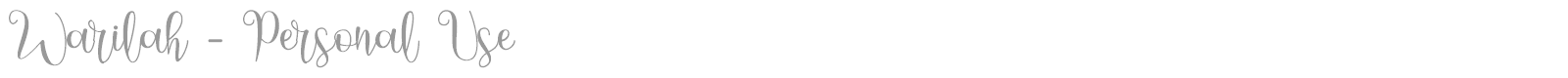 Warilah font preview